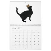Black Cats Wall Kalender (Jan 2027)
