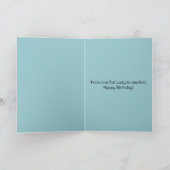 Black Cats Whimsical Art Karte (Innenseite)