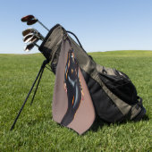 Black Catsuit Golf Golfhandtuch (Gras)