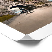 Black Cave Tunnel, Landkreis Antrim, Irland Poster (Ecke)