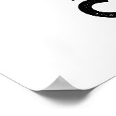 Black Cawfee Funny Crow Coffee Pub Poster (Ecke)