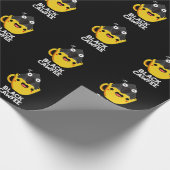 Black Cawfee Funny Crow Kaffee Puppe Dark BG Geschenkpapier (Ecke)