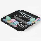 Black Celebration Class of 2023 Graduation Party Pappteller (Gewinkelt)