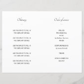 Black Celebration of Life Funeral Program Foto (Rückseite)