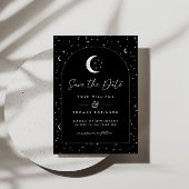 Black Celestial Arched Save the Date