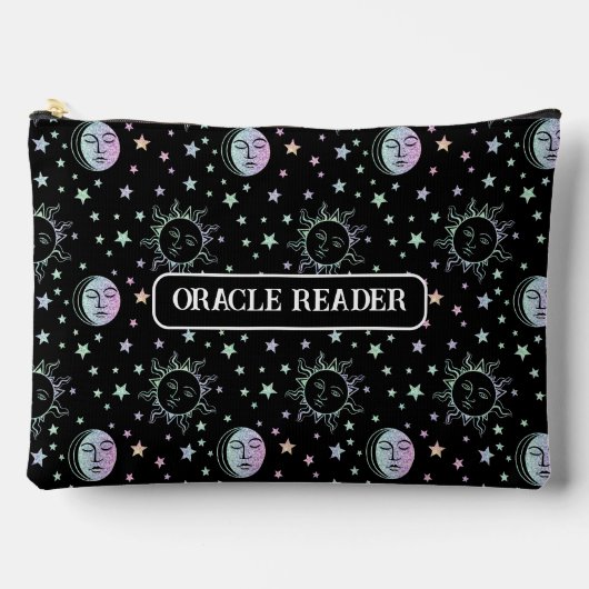 Black Celestial Oracle Pouch Zubehörtasche (Vorderseite)