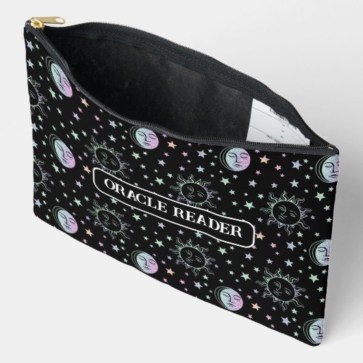 Black Celestial Oracle Pouch Zubehörtasche (Offen)