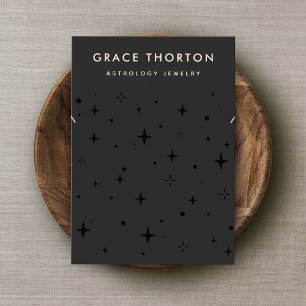 Black Celestial Star Necklace Braceley Visitenkarte