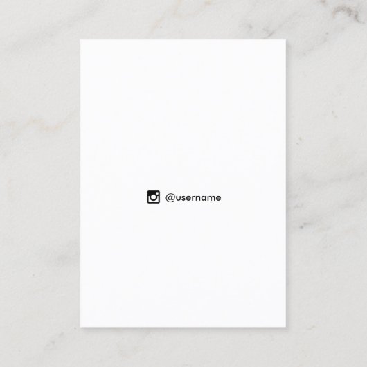 Black Celestis Stars Earring and Necklace Busine Visitenkarte (Rückseite)