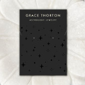 Black Celestis Stars Earring and Necklace Busine Visitenkarte