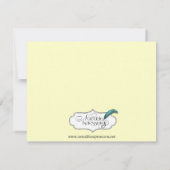 Black Celtic Knot Response Card RSVP Karte (Rückseite)