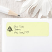 Black Celtic Knot Return Address Label (Insitu)