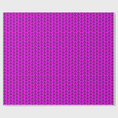 Black Celtic Triple Spiral Triskele auf Pink Geschenkpapier (Flach)