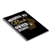 Black CEO Girl Small Business Women Notizblock (Rechte Seite)