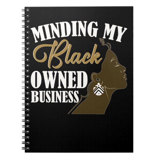 Black CEO Girl Small Business Women Notizblock (Vorderseite)