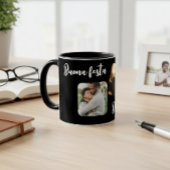 Black Ceramic Personalized Mug for Dad - Elegant Tasse