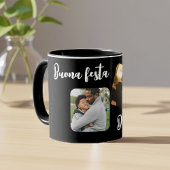 Black Ceramic Personalized Mug for Dad - Elegant Tasse