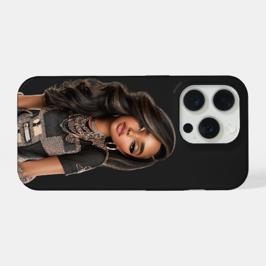 Black Chain Editorial Phone Case iPhone Hülle (Rückseite (Horizontal))