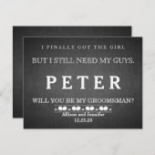 Black Chalk Board "Aber ich brauche noch meine Typ Einladung (Vorne/Hinten)