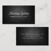 Black Chalkboard Business Card Visitenkarte (Vorne/Hinten)