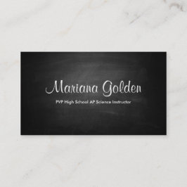 Black Chalkboard Business Card Visitenkarte