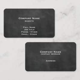 Black Chalkboard Business Card Visitenkarte
