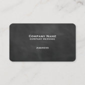 Black Chalkboard Business Card Visitenkarte (Rückseite)