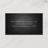 Black Chalkboard Business Card Visitenkarte (Rückseite)