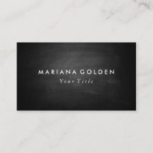 Black Chalkboard Business Card