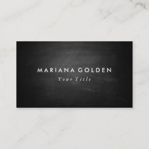 Black Chalkboard Business Card Visitenkarte