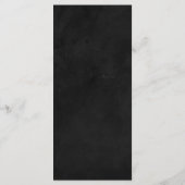 Black Chalkboard Menü Liebe Herz - Hochzeit, Party Menükarte (Rückseite)