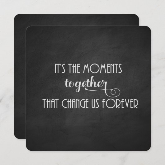 Black Chalkboard Party laden ein Einladung (Vorne/Hinten)