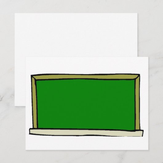 Black Chalkboard Postkarte (Vorne/Hinten)