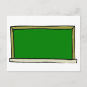 Black Chalkboard Postkarte (Vorderseite)