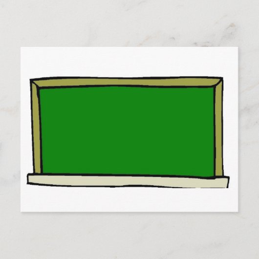 Black Chalkboard Postkarte (Vorderseite)