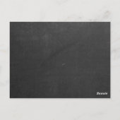 Black Chalkboard Retro Rezept Card Küche Tools Postkarte (Rückseite)