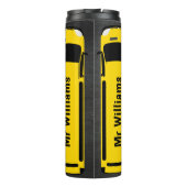 Black Chalkboard School Bus Thermal Tumbler Thermosbecher (Rückseite)