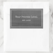 Black Chalkboard Stil Ihre privaten Label Sticker (Tasche)