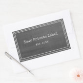 Black Chalkboard Stil Ihre privaten Label Sticker (Umschlag)