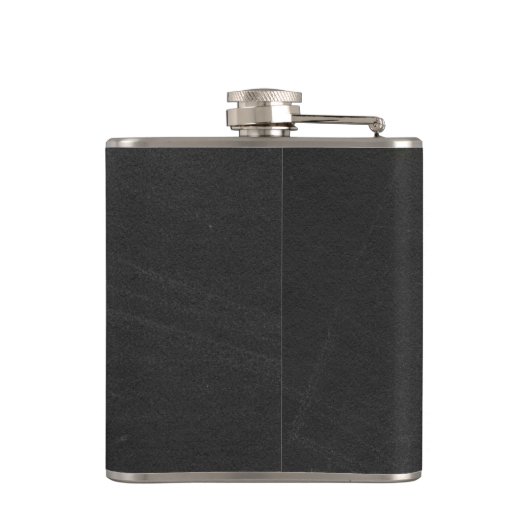 Black Chalkboard The Trauzeuge Wedding Flachmann (Rückseite)