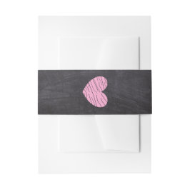 Black Chalkboard und Pink Heart Bly Band