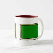 Black Chalkboard Zweifarbige Tasse (VorderseiteRechts)