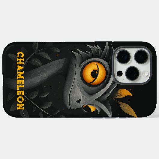 Black Chameleon Personalisiert Case-Mate iPhone Hülle (Rückseite (Horizontal))