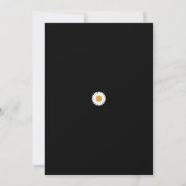 Black | Chamomile Wedding Save The Date (Rückseite)
