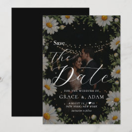Black | Chamomile Wedding Save The Date
