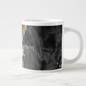 Black Champagne Gold Cowhide Jumbo-Tasse (Rechts)