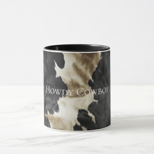 Black Champagne Gold Cowhide Tasse (Zentrum)