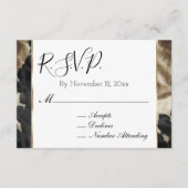 Black Champagne Gold Cowhide UAWG Begleitkarte (Vorderseite)