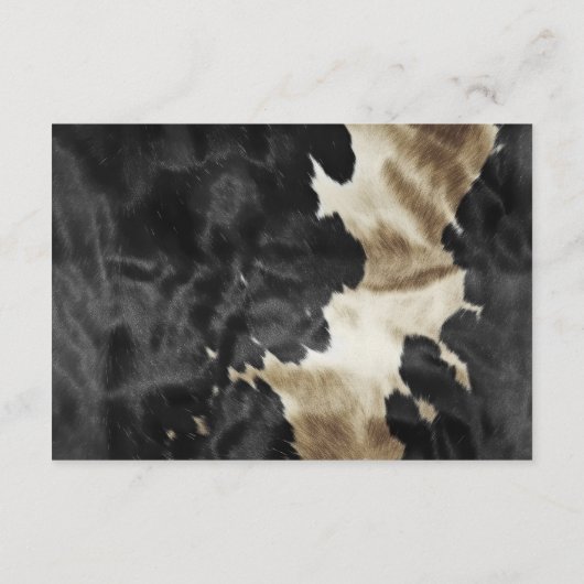 Black Champagne Gold Cowhide UAWG Begleitkarte (Rückseite)