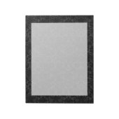 Black Charcoal Damask Notizblock (Rotiert)